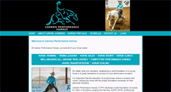 Desktop Screenshot of cperformancehorses.com