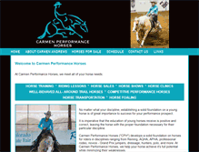 Tablet Screenshot of cperformancehorses.com